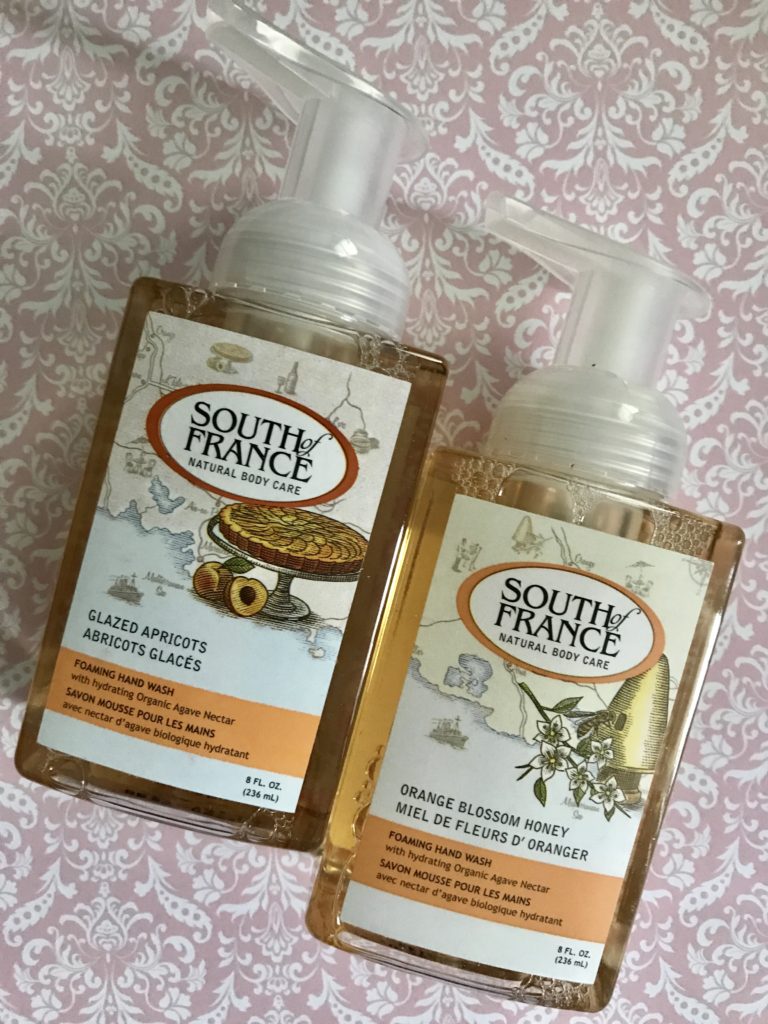 2 pump bottles of Foaming Soap from South of France Natural Body Care, neversaydiebeauty.com