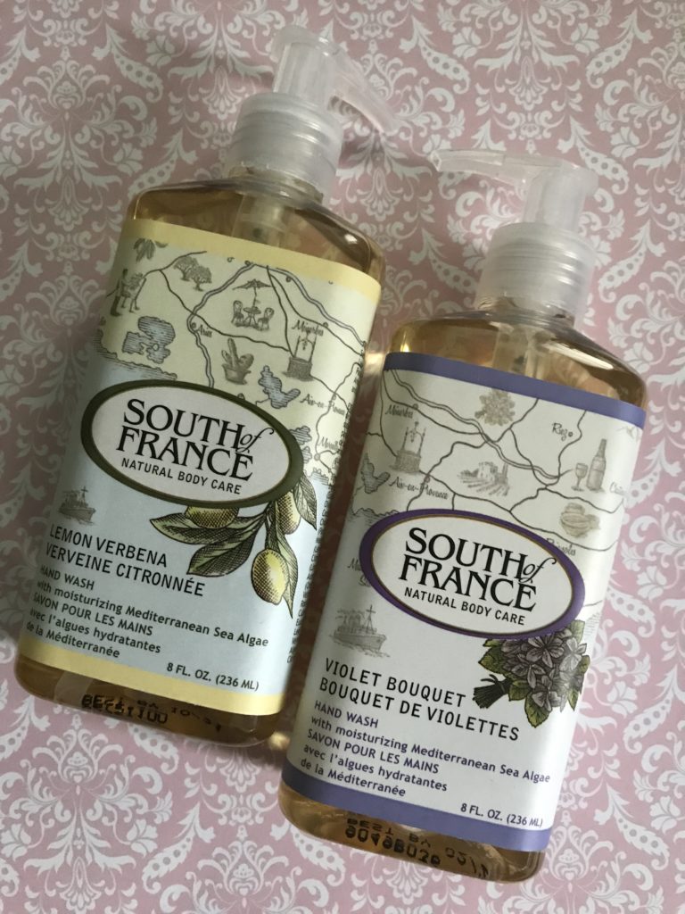 2 bottles of Liquid Hand Wash from South of Frances Natural Body Care, neversaydiebeauty.com