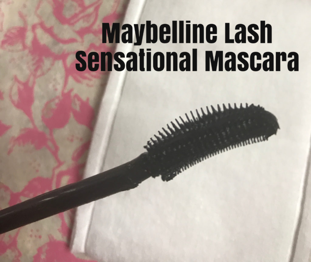 closeup of the wand of Maybelline Lash Sensational Mascara, neversaydiebeauty.com