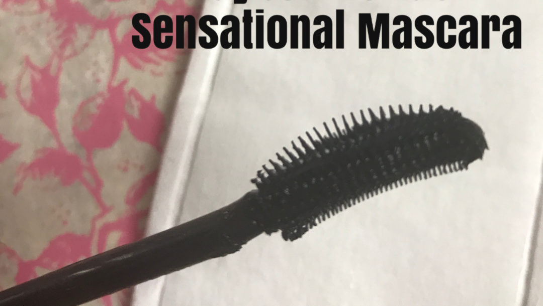 closeup of the wand of Maybelline Lash Sensational Mascara, neversaydiebeauty.com