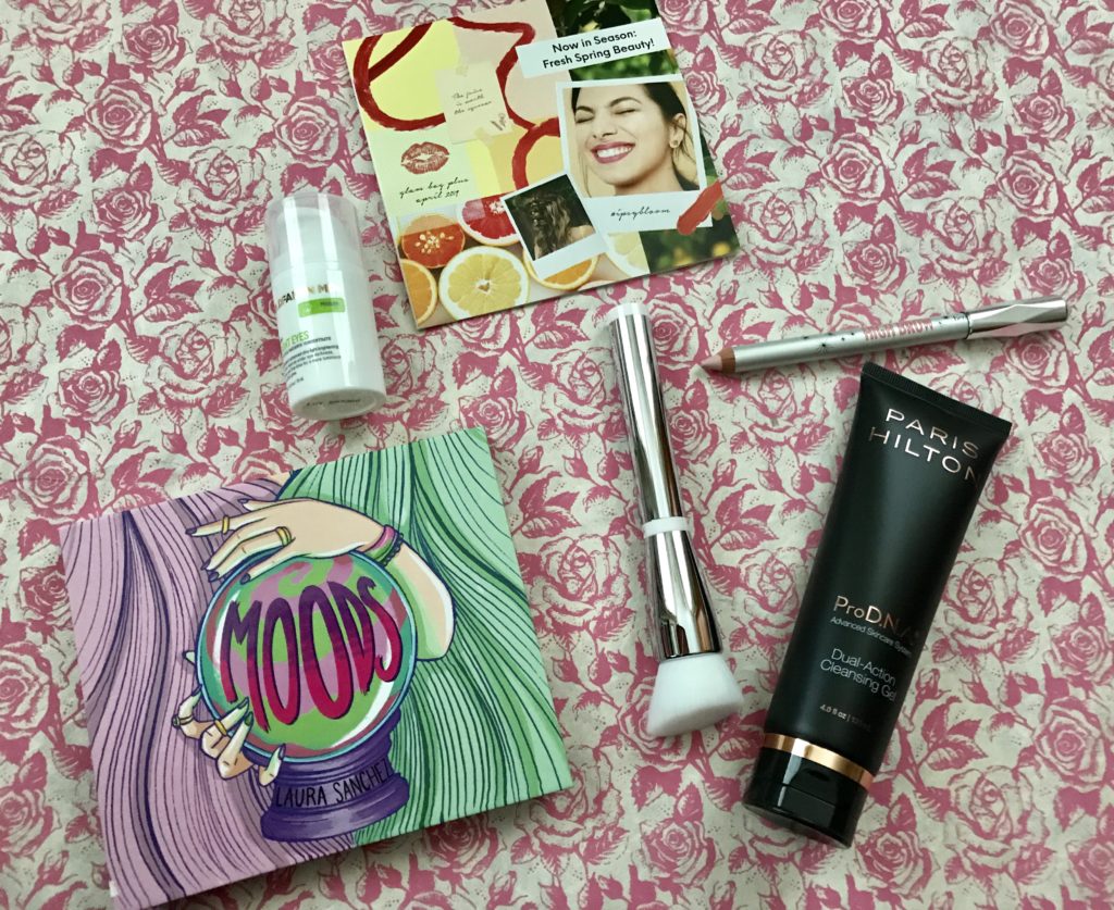beauty products in my Ipsy Plus box for April 2019 open to show what I got, neversaydiebeauty.com