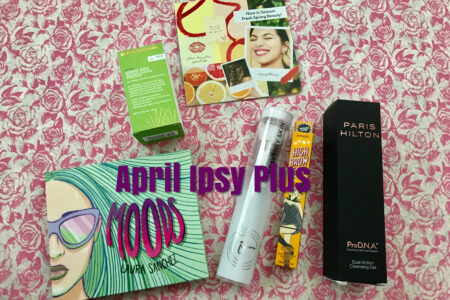 beauty products in my April 2019 Ipsy Plus box, neversaydiebeauty.com