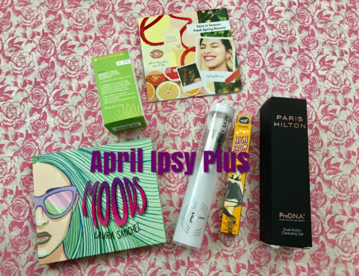 beauty products in my April 2019 Ipsy Plus box, neversaydiebeauty.com