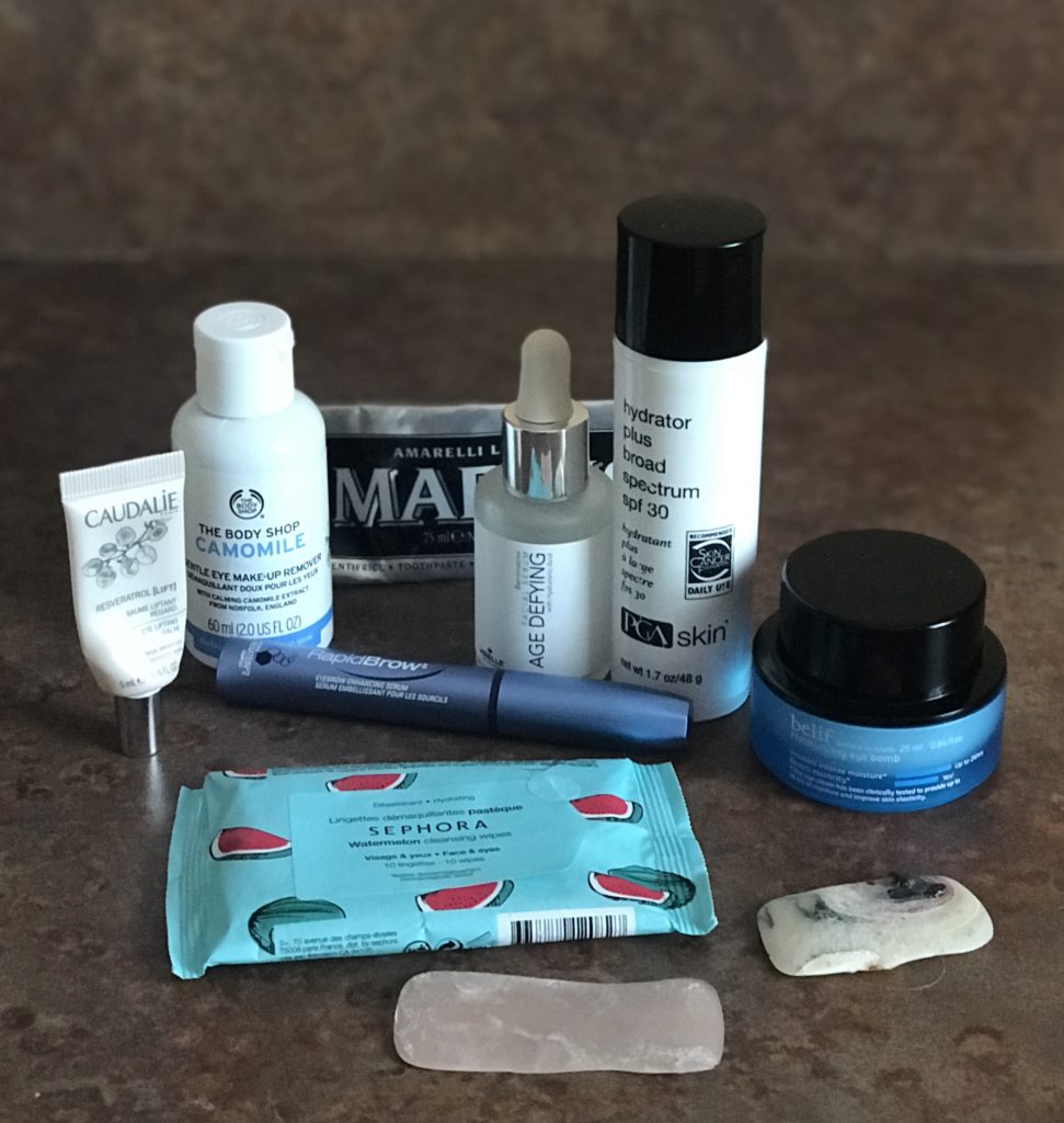 empty bath and body and skincare products that I used up in May 2019
