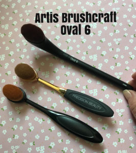 Artis Brushcraft Oval 6 makeup brush with two knockoff brushes, neversaydiebeauty.com