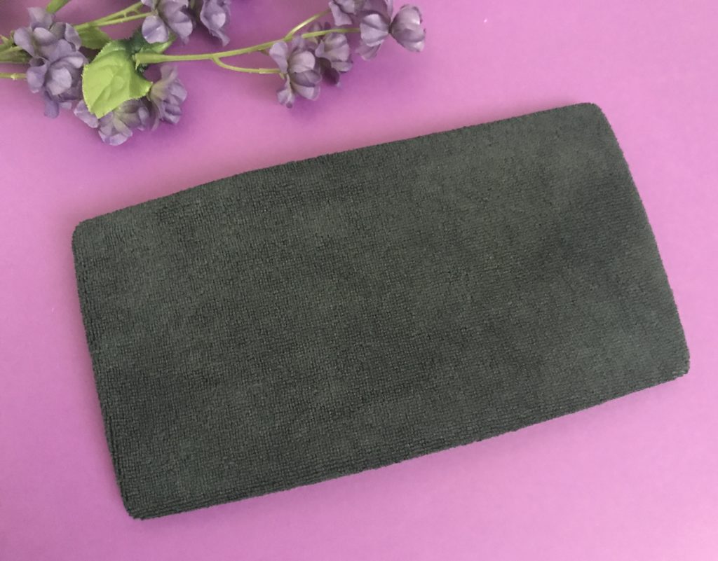 Artis black microfiber rectangular replacement pad for cleaning makeup brushes