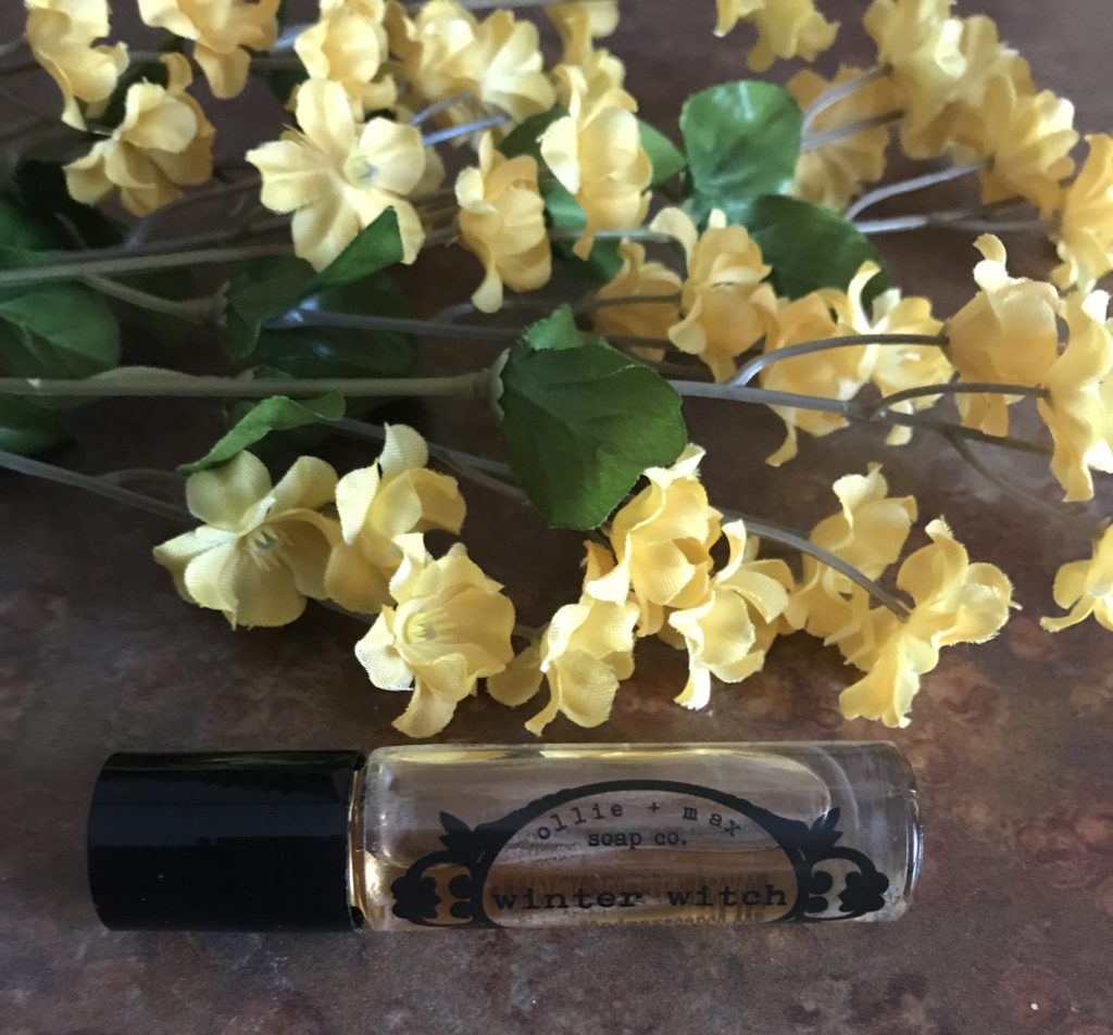 rollerball of Winter Witch perfume oil from Spirit Nest, neversaydiebeauty.com