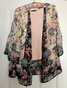 chiffon floral kimono top I bought at Macy's