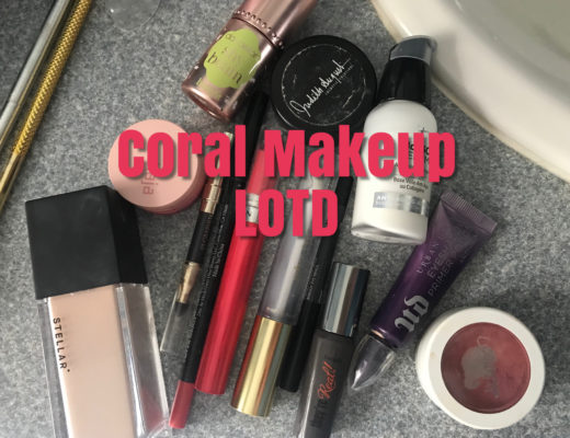 makeup for a coral look, neversaydiebeauty.com