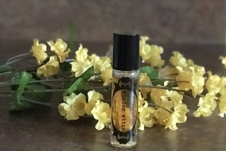 standing rollerball of Winter Witch perfume oil from Spirit Nest, neversaydiebeauty.com