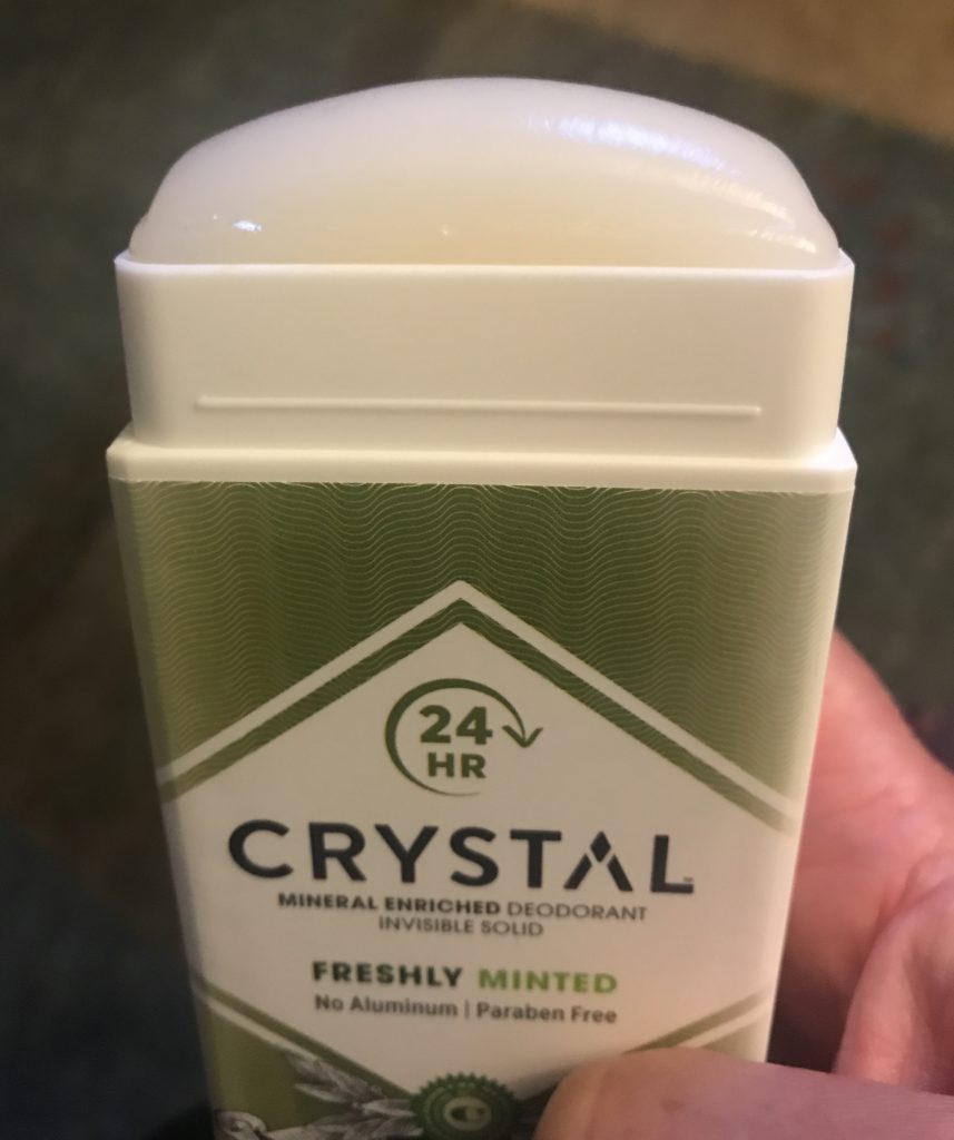 translucent smooth invisible solid natural deodorant: Crystal Mineral-Enriched Freshly Minted Natural Deodorant