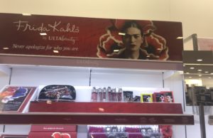 photo of the Frida Kahlo Collection display at Ulta Beauty in Peabody MA