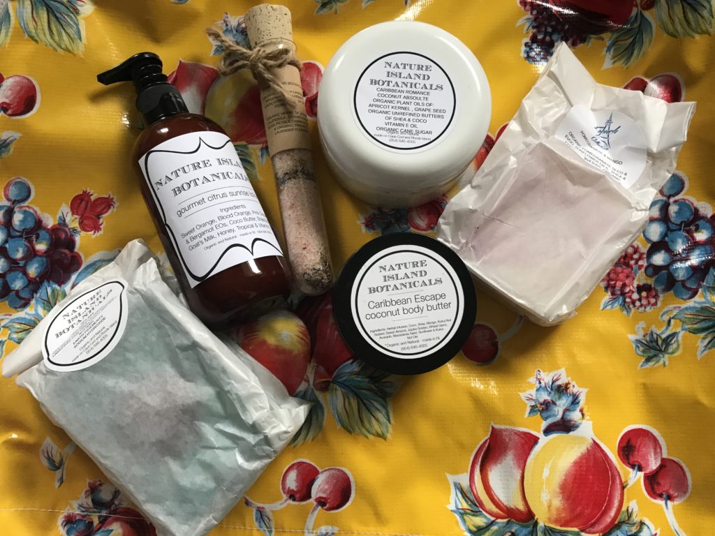 my 2019 haul of organic bath and body products from Nature Island Botanicals