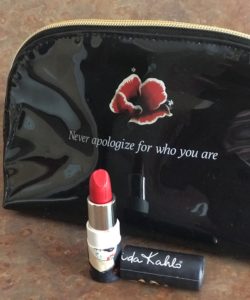 bullet showing red lipstick, shade Catrina, of Frida Kahlo lipstick from Republic Cosmetics