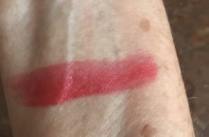swatch of "Catrina", a blue-red cool-toned shade of Frida Kahlo lipstick
