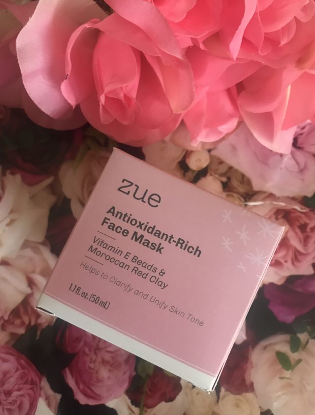 pink outer box for Zue Botanicals Antioxidant-Rich Face Mask