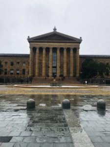 steps and plaza with the front of the Philadelphia Museum of Art