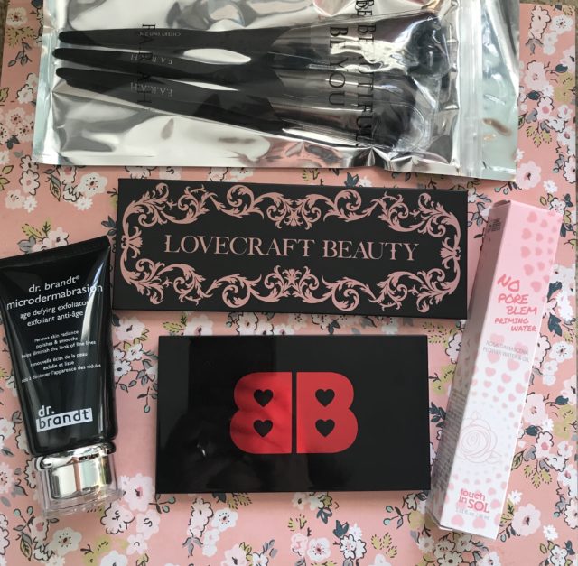 cosmetic items in my October 2019 Ipsy Plus bag