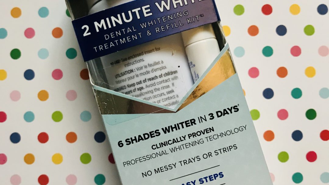 new blue outer packaging for Luster Premium White 2 Minute White kit, 2019