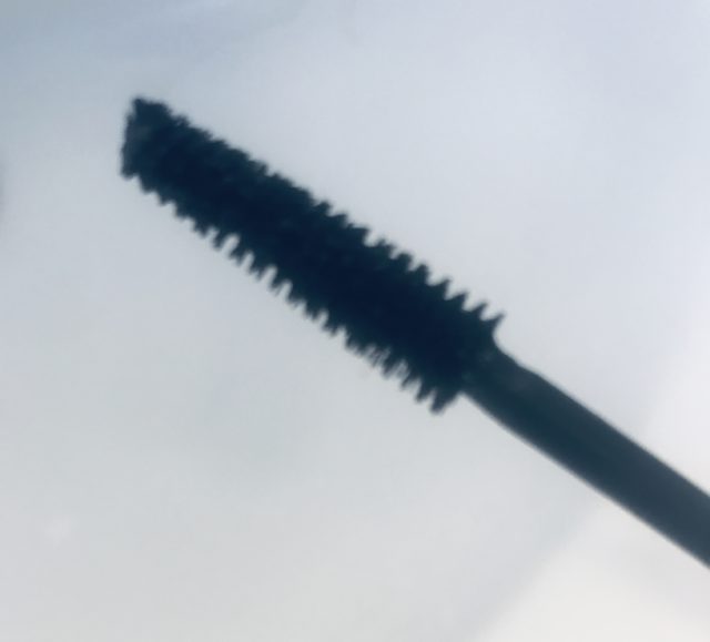 closeup of the conical shaped fiber wand for Essence Lash Princess False Lash Effects Mascara
