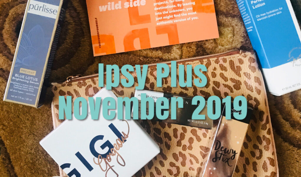 cosmetics in my November 2019 Ipsy Plus bag, Wild Side