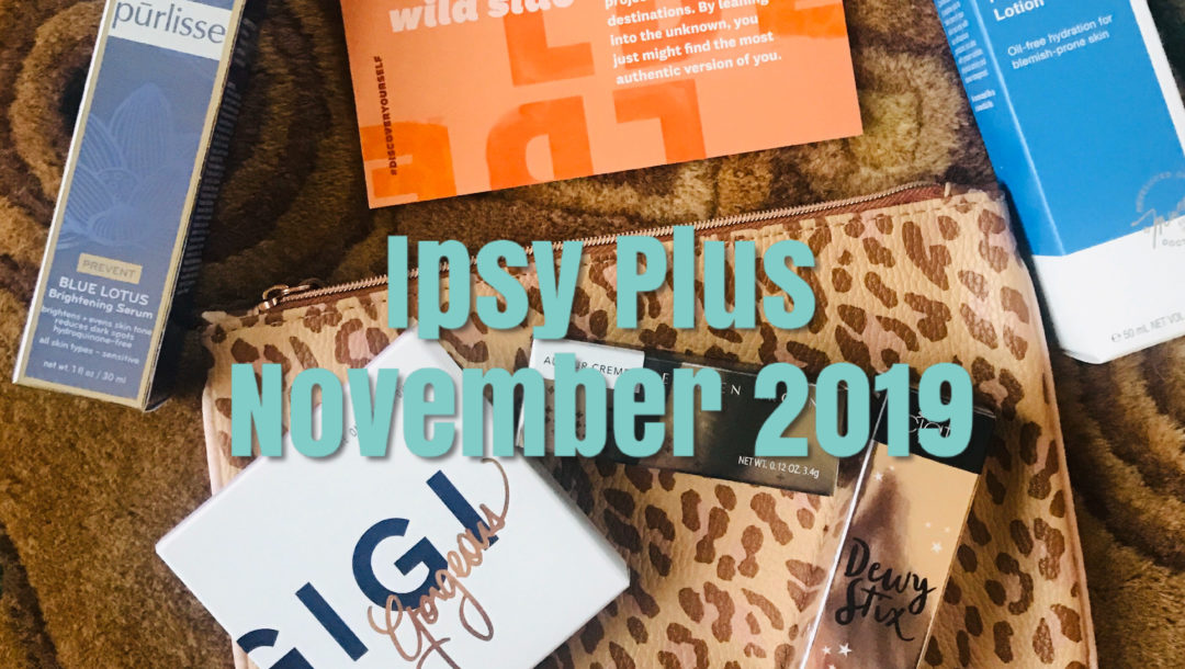 cosmetics in my November 2019 Ipsy Plus bag, Wild Side