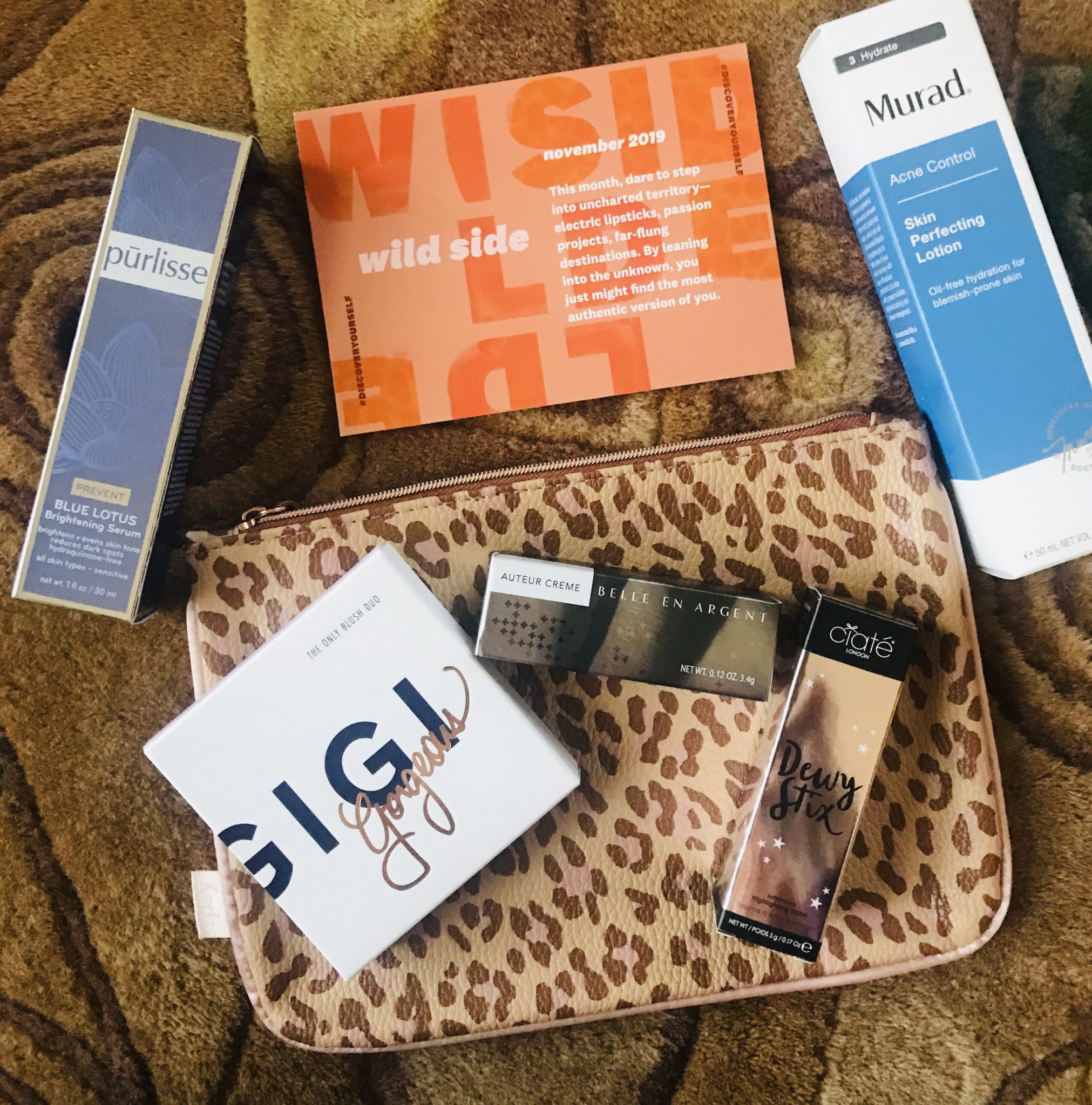 the items in my November 2019 Ipsy Plus bag in their outer packaging