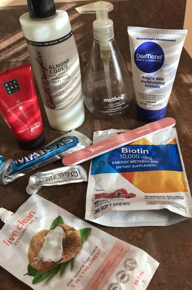 bath and body products I used up in October 2019