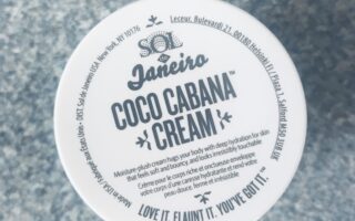 view of the top of the lid of the jar of Coco Cabana Cream