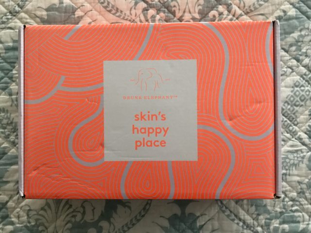 shipping box from Influenster for the Drunk Elephant products