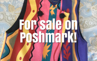 artististic colorful vest for sale on Poshmark