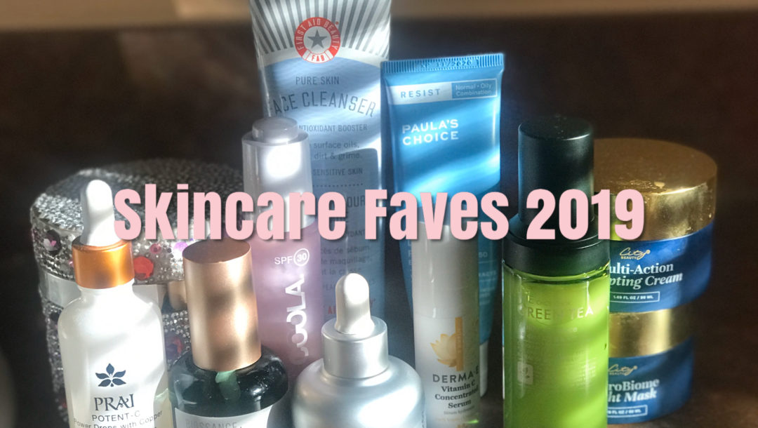 title Skincare Faves 2019 over my favorite facial skincare products