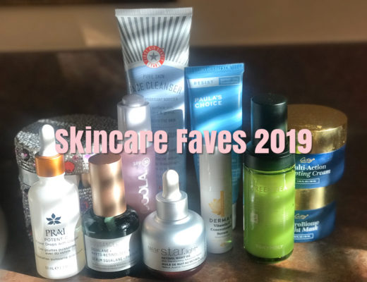 title Skincare Faves 2019 over my favorite facial skincare products