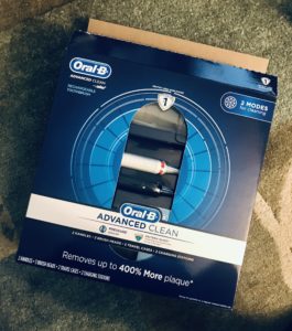 outer box for Oral B Advanced Clean Electric Toothbrush