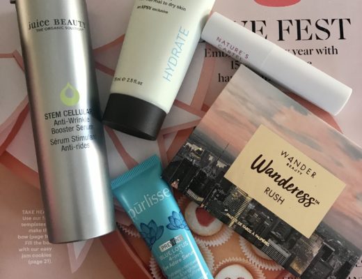 beauty products in Ipsy Plus "Clean Slate" glam bag for January 2020