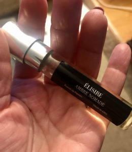 30 day spray sample from Scentbird subscription of Ambre Nomade by Elisire