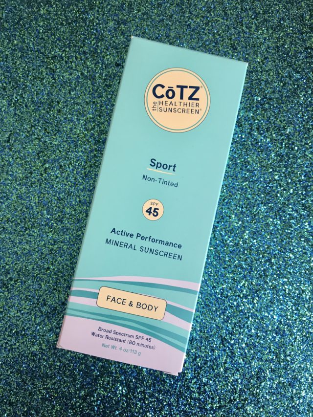 aqua box for CoTZ Sport Active Performance Mineral Sunscreen SPF 45