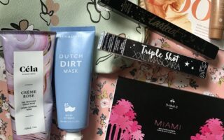 the makeup and skincare products I received in my April 2020 "Full Bloom" Ipsy Plus Bag