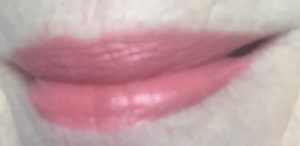 lip swatch of pink-coral shade Blaze, BECCA Ultimate Lipstick Love