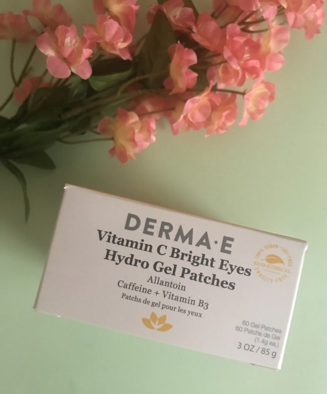 outer packaging/box for Derma E Vitamin C Bright Eyes Hydrogel Patches