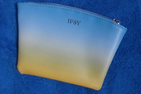 sunrise ombre colors/design on my May 2020 Ipsy Plus bag