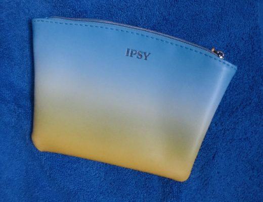 sunrise ombre colors/design on my May 2020 Ipsy Plus bag