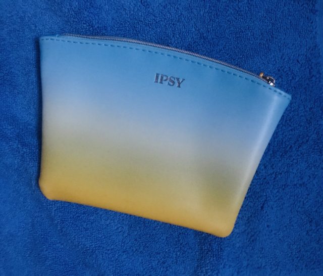 sunrise ombre colors/design on my May 2020 Ipsy Plus bag