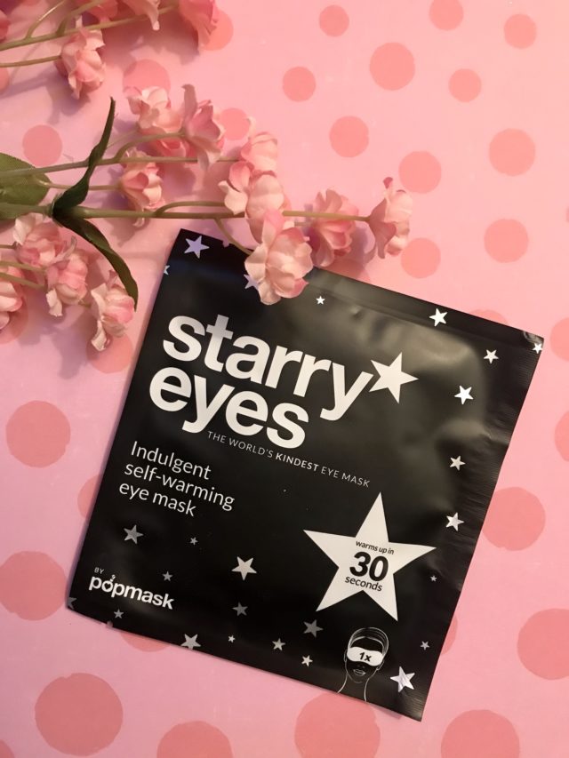individual pouch that Starry Eyes self-warming mask by Popmask comes in