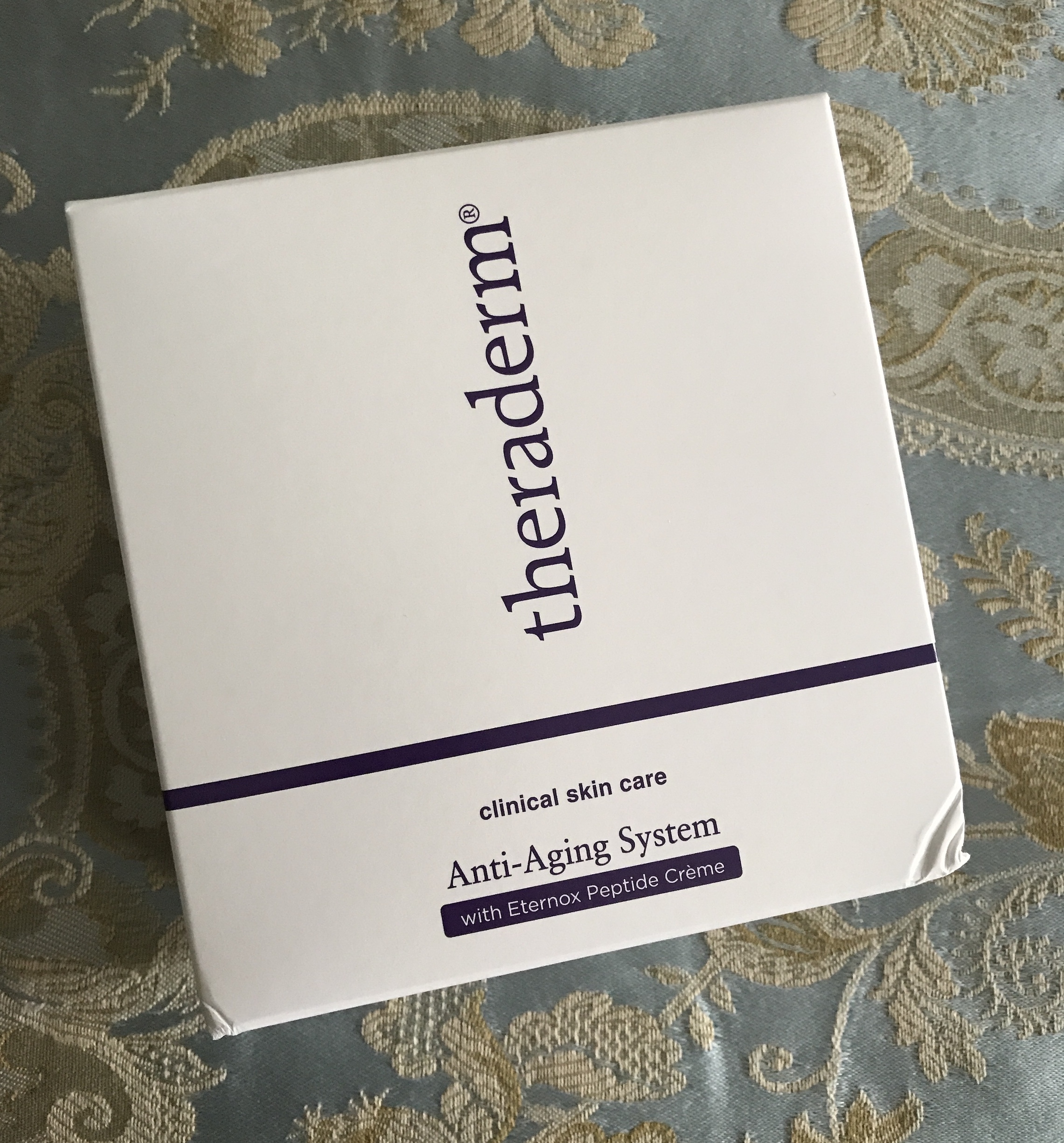 outer packaging for Theraderm Anti-Aging System