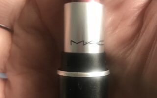 showing the bullet of mini MAC Satin Lipstick, shade Twig