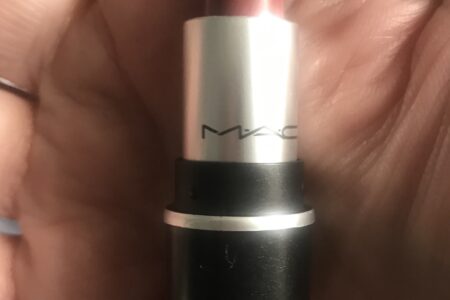 showing the bullet of mini MAC Satin Lipstick, shade Twig