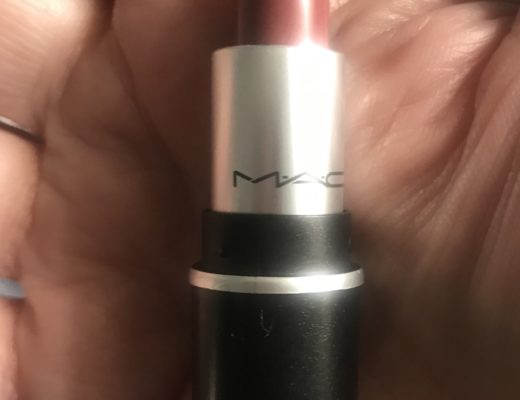 showing the bullet of mini MAC Satin Lipstick, shade Twig