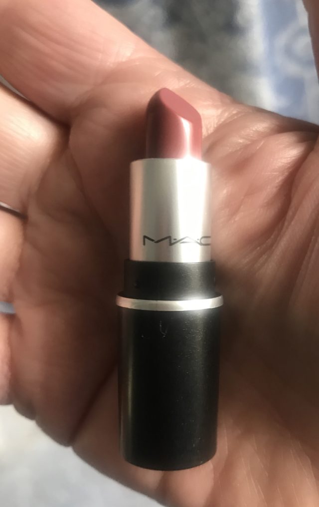 showing the bullet of mini MAC Satin Lipstick, shade Twig