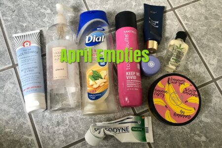 the beauty products I used up in April 2020